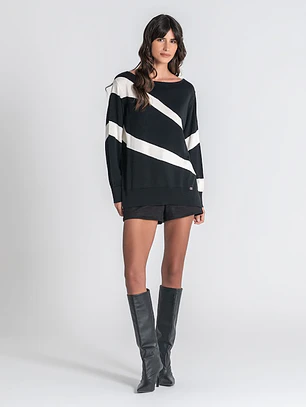 CAMISOLA RISCAS BRANCAS RUGA