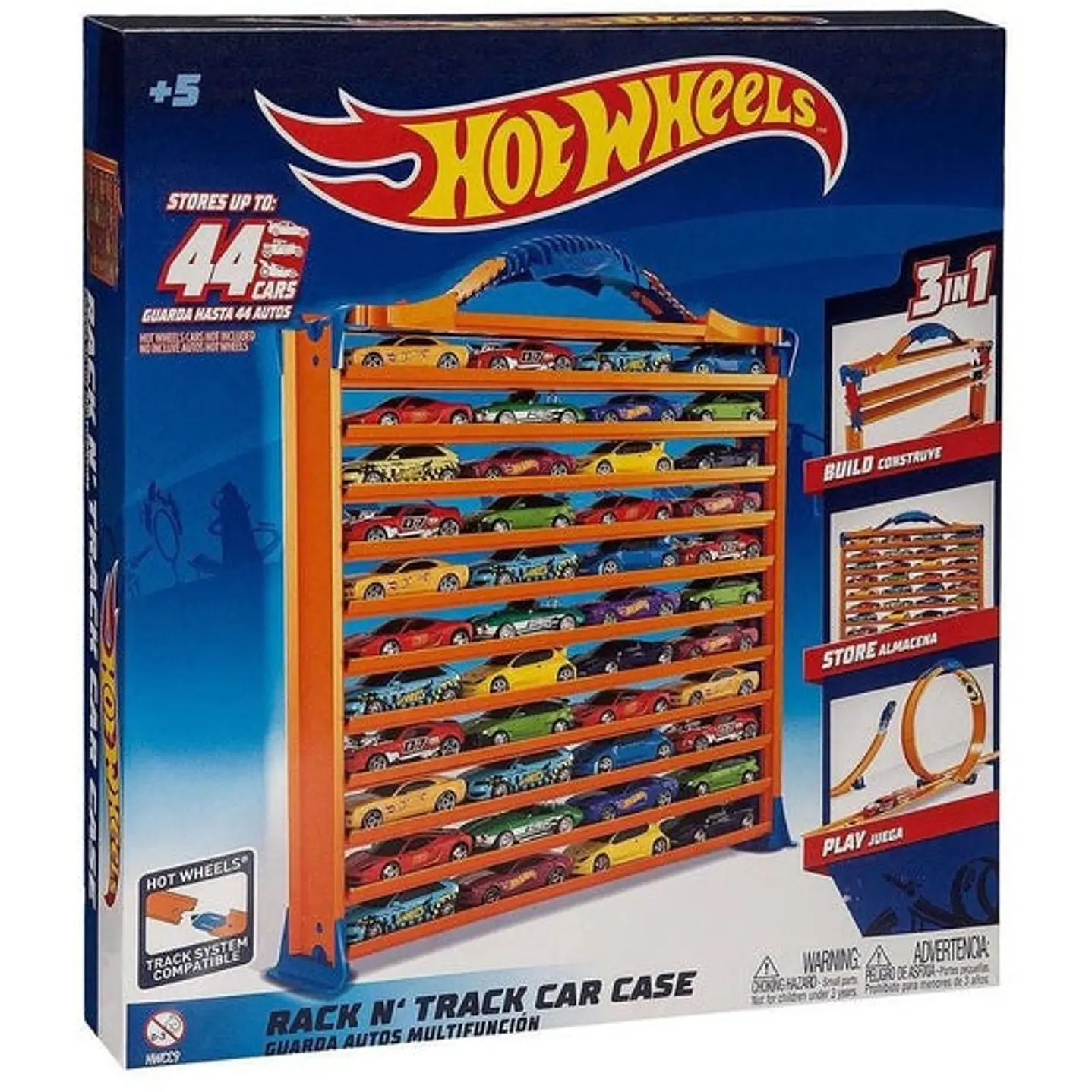 Caja Guarda Autos Hot Wheels 3 en 1 1