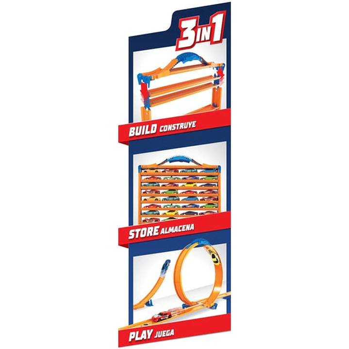 Caja Guarda Autos Hot Wheels 3 en 1 4