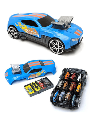 Hot Wheels Porta Autos 2 En 1 Race N Haul
