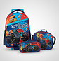 Mochila Hot Wheels Con Lonchera Y Estuche Hotwheels Mochila Con Rueda - Miniatura 1