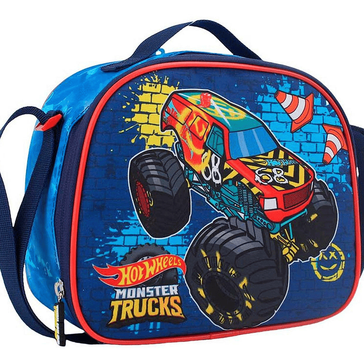 Mochila Hot Wheels Con Lonchera Y Estuche Hotwheels Mochila Con Rueda 3