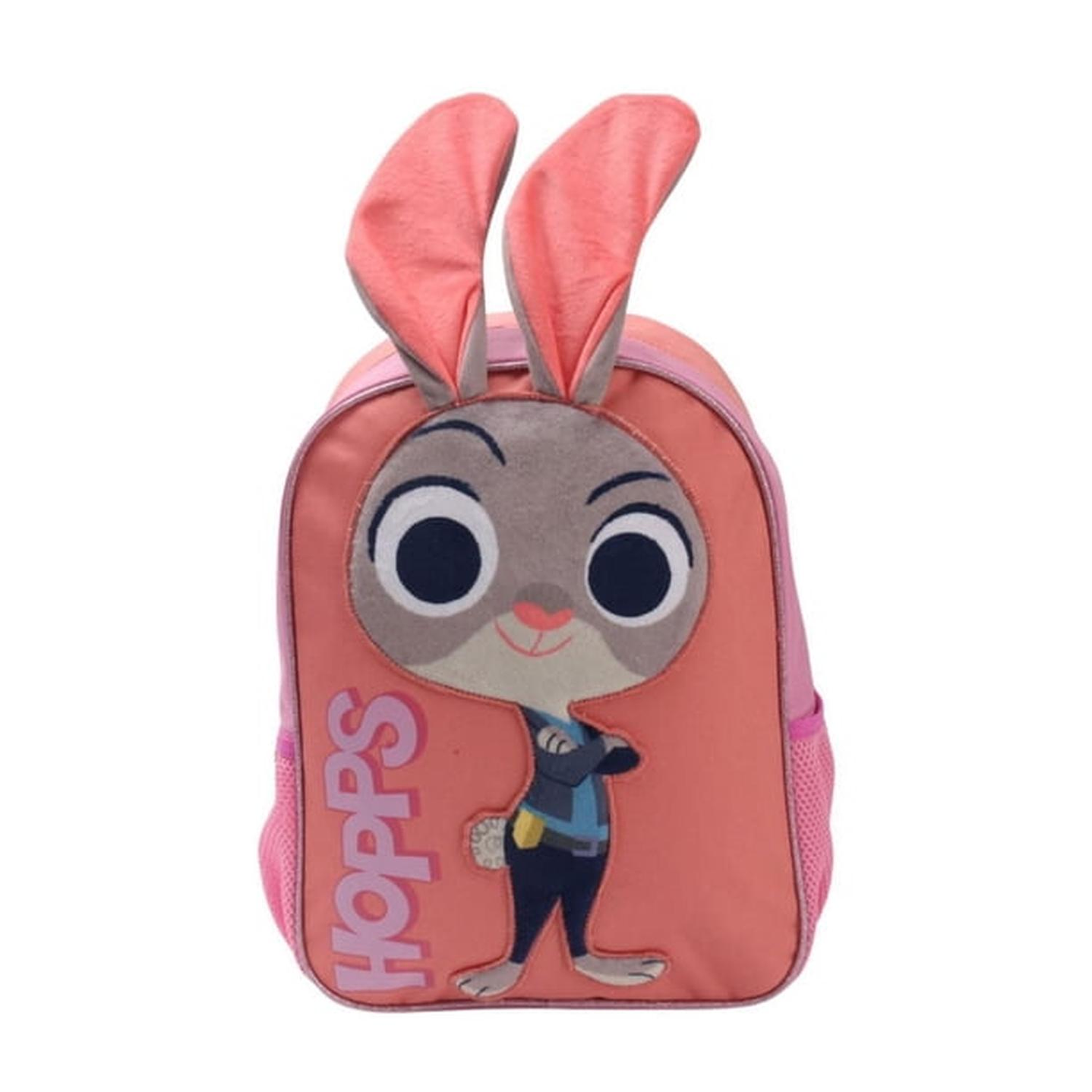Mochila Con Orejas Hoops Zootopia Disney Rosa 3d 1