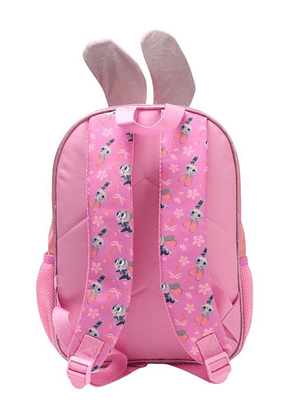 Mochila Con Orejas Hoops Zootopia Disney Rosa 3d