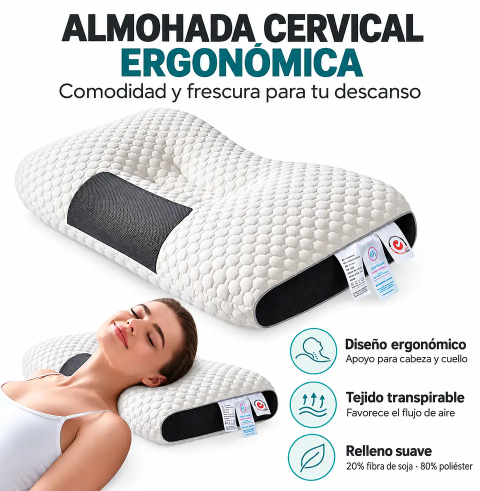 Almohada Cervical Ergonómica 2