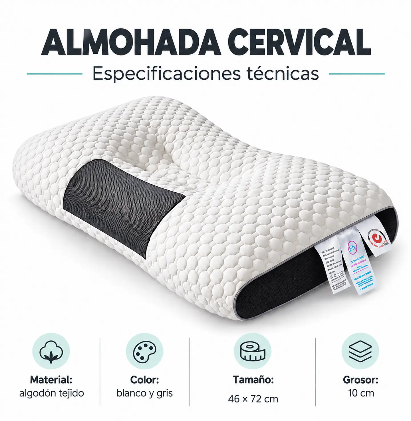 Almohada Cervical Ergonómica 3
