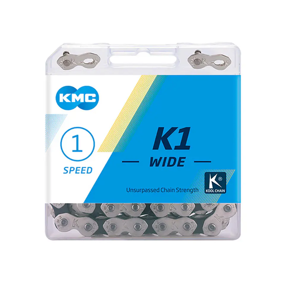 Cadena Single Speed 1/2 x 1/8 KMC K710 Negra/Cromada 1