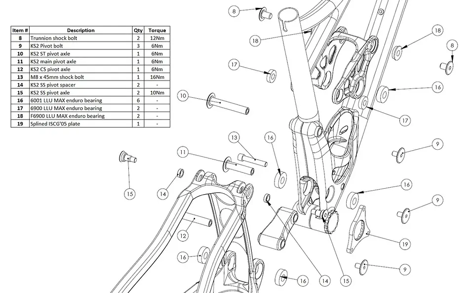 Kit Bujes y Pernos Banshee KS2 3