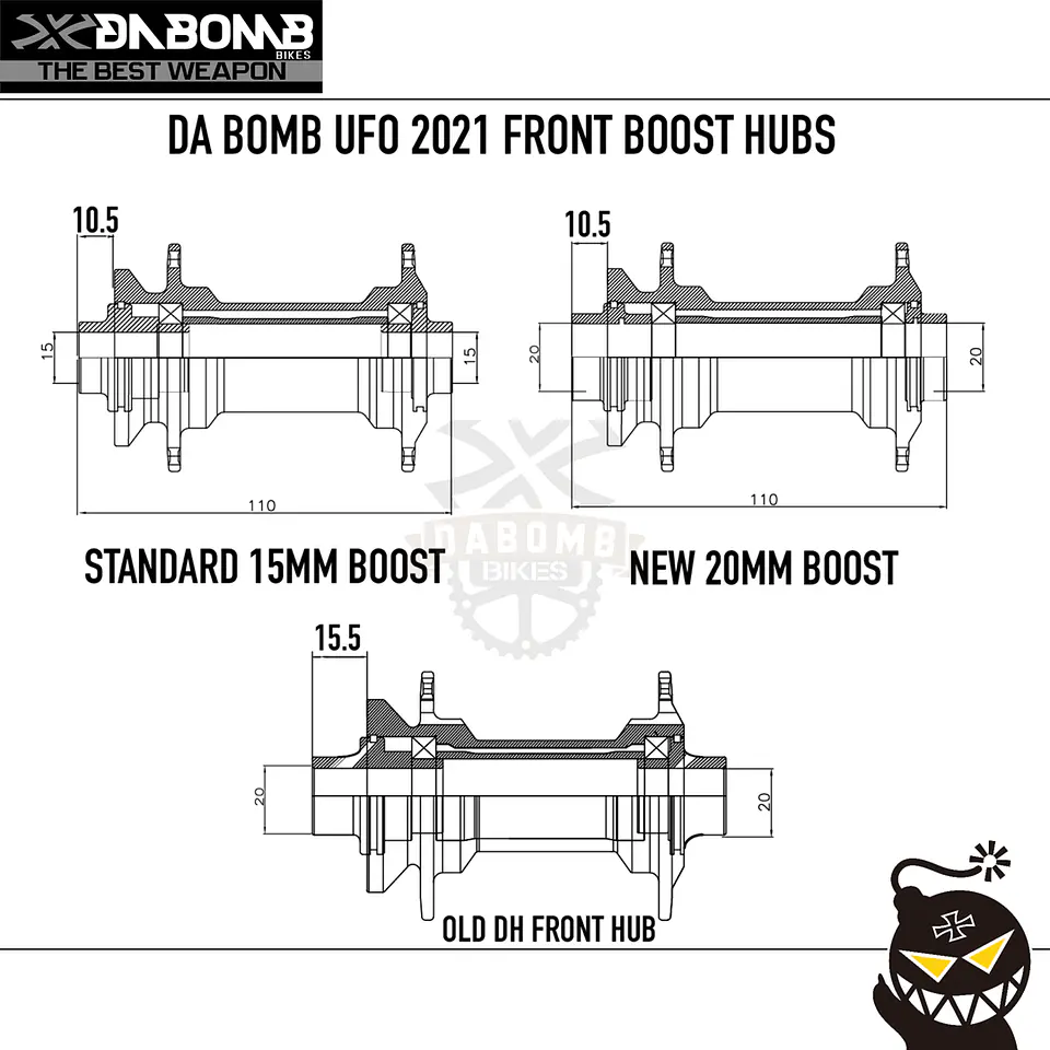 Adaptador Maza 20 MM BOOST DH 3