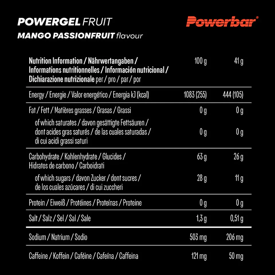 PowerBar Gel de Frutas con cafeína Mango 3