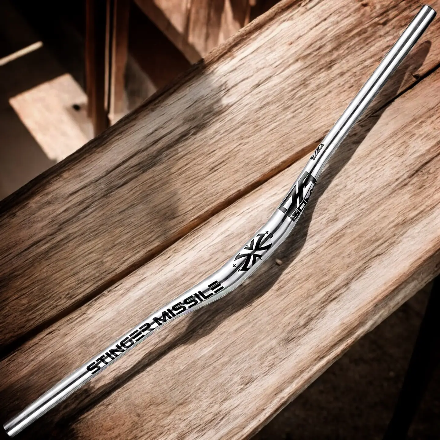 Manubrio MTB Da Bomb 35 x 25 mm Stinger Missile CROMADO 2
