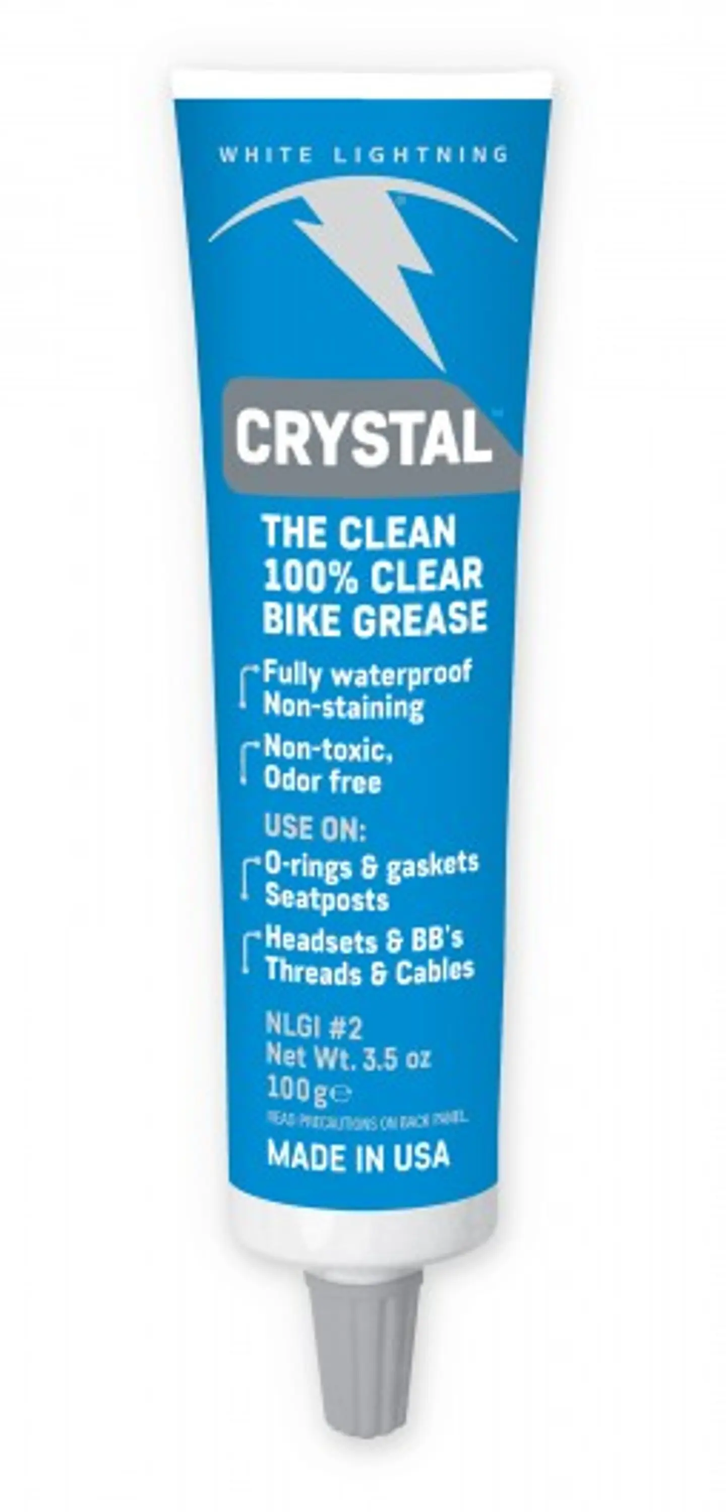 Grasa Crystal White Lightning 100 grs para bicicletas 1