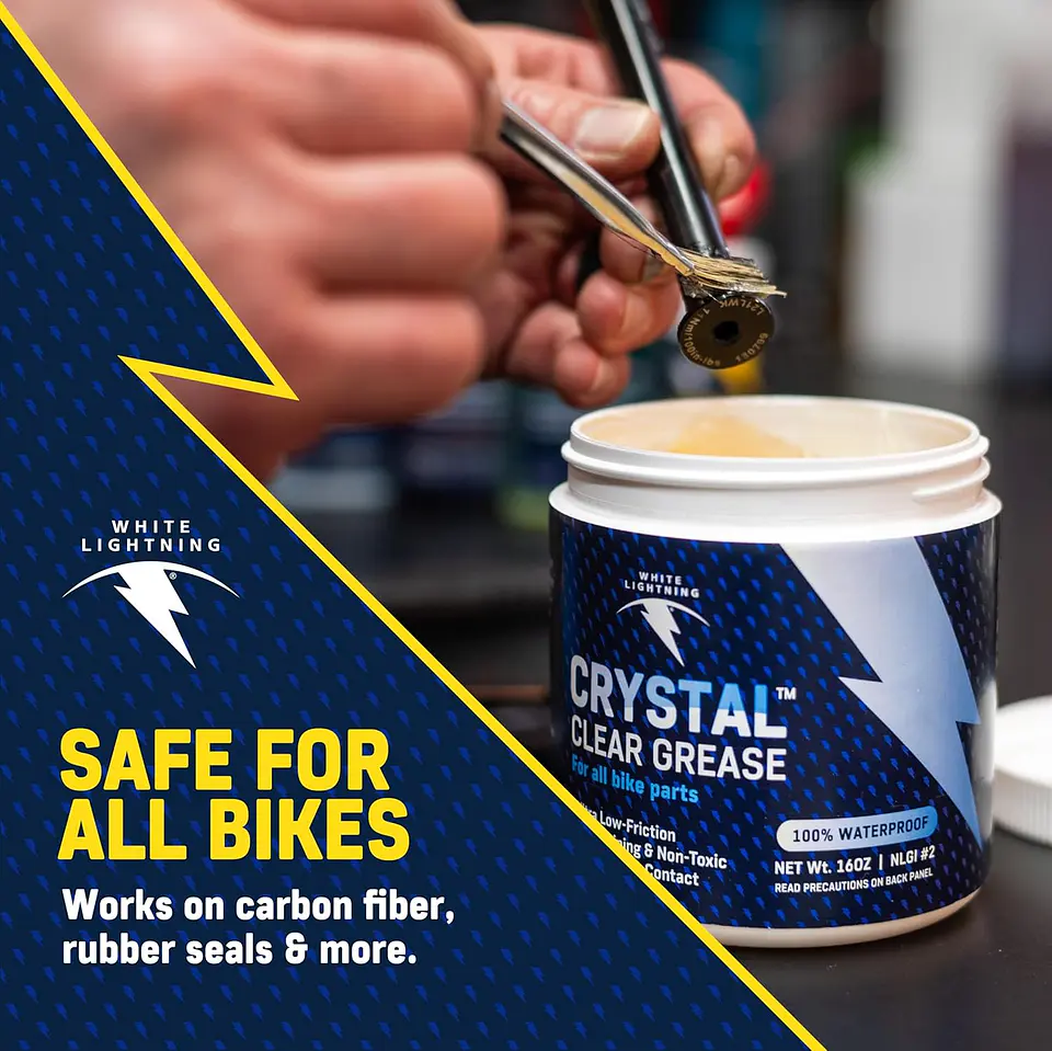 Grasa Crystal White Lightning 100 grs para bicicletas 6