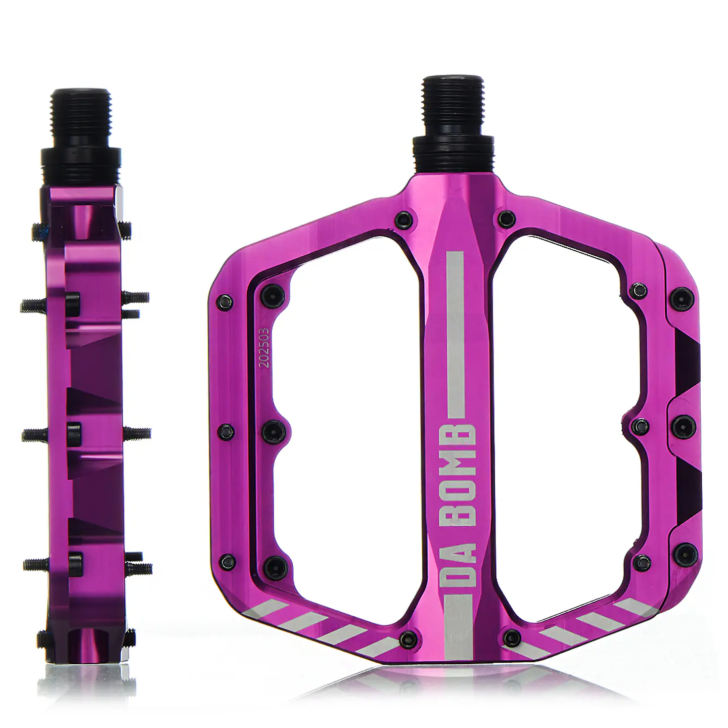Pedales Da Bomb Plataforma V-Block Morado 1