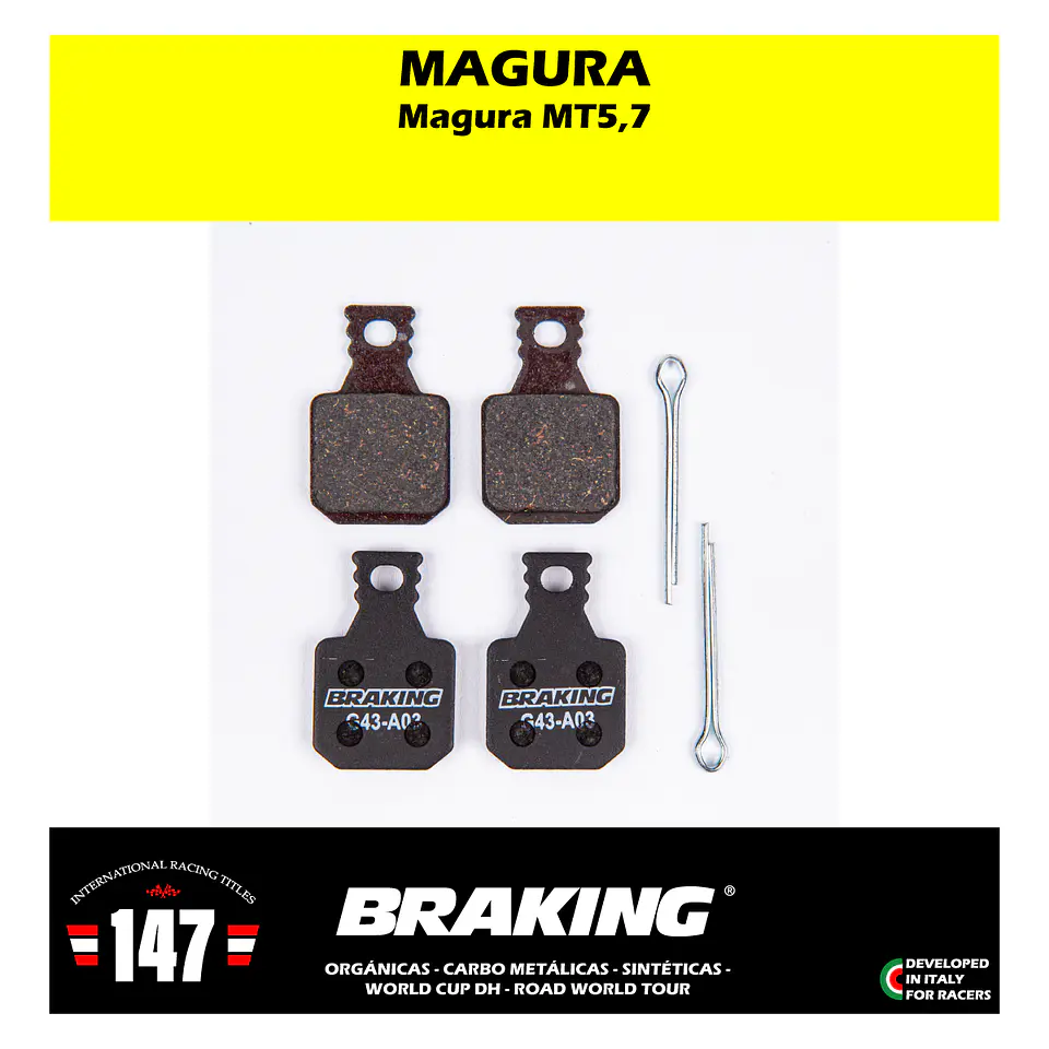 Pastillas de frenos Braking Para Magura MT5 MT7 2