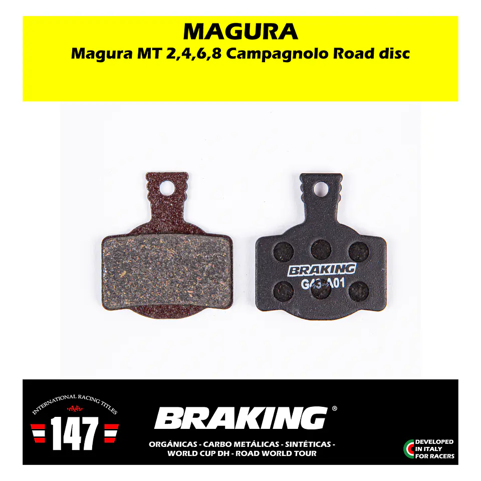 Pastillas de freno Braing para Magura MT de 2 PISTONES 2