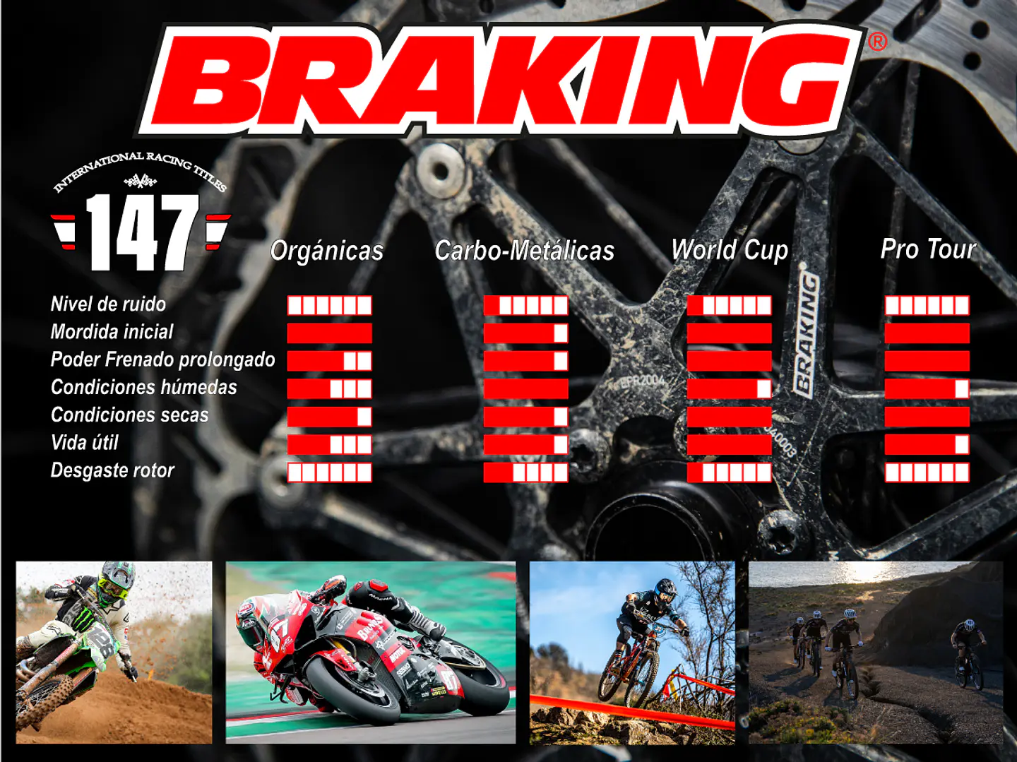 Pastillas de frenos Braking Para Magura MT5 MT7 5