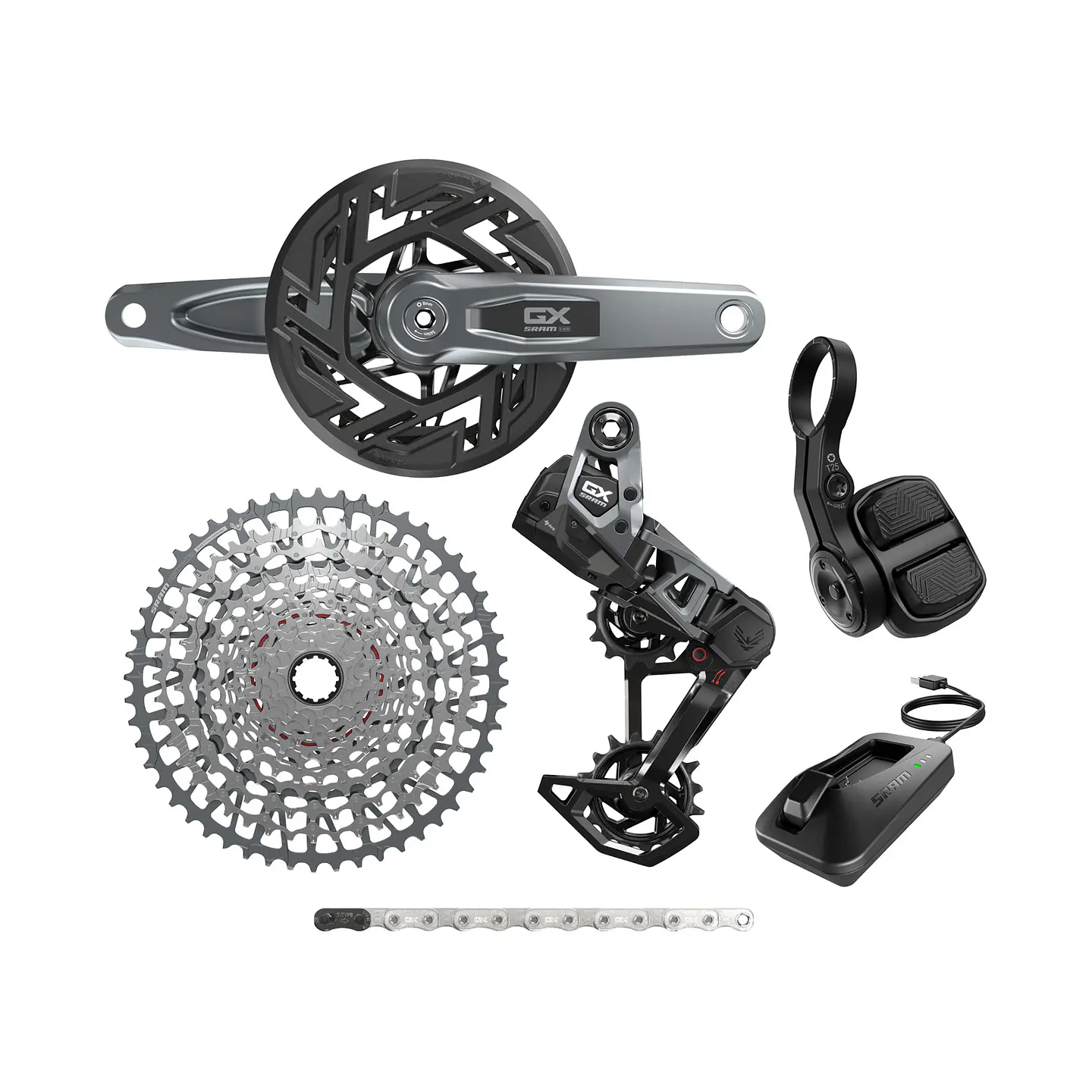 Grupo SRAM Eagle GX AXS T-Type BOSCH 36T 10-52T 160mm 1