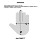 Guantes Gist Zero Gold Negro - Miniatura 3