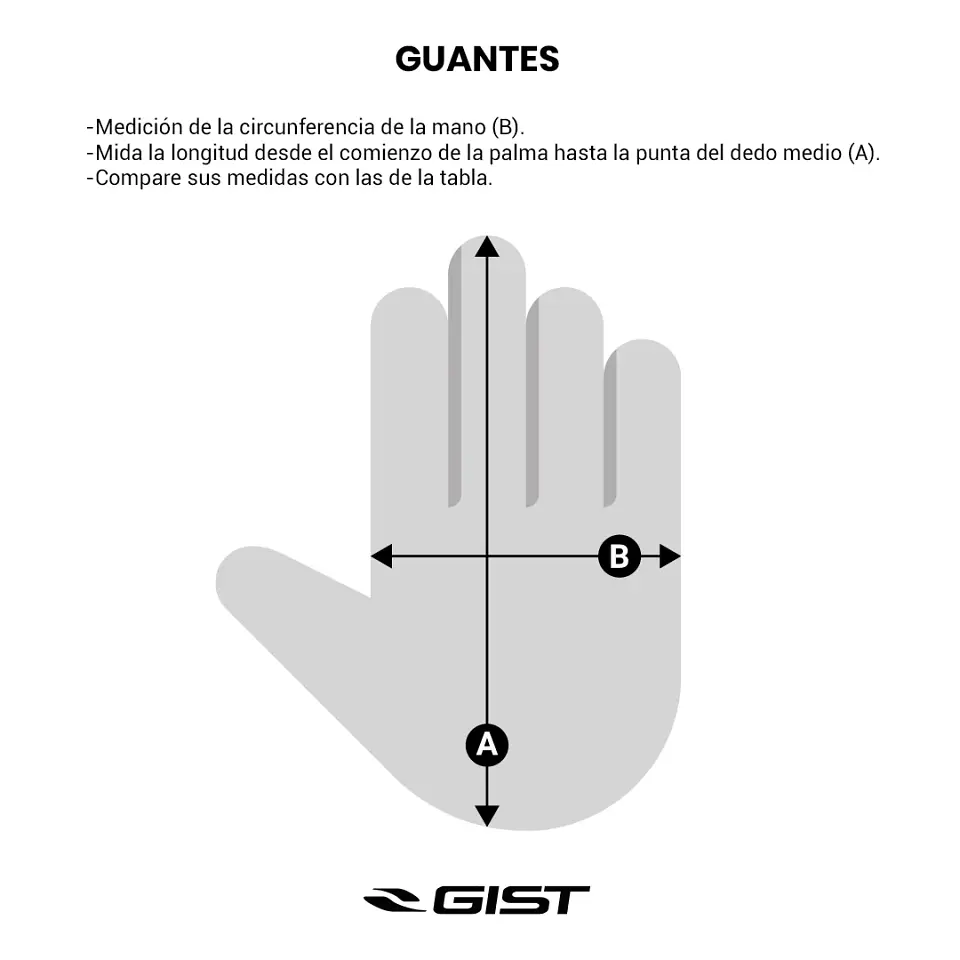 Guantes Gist Zero Gold Negro 3