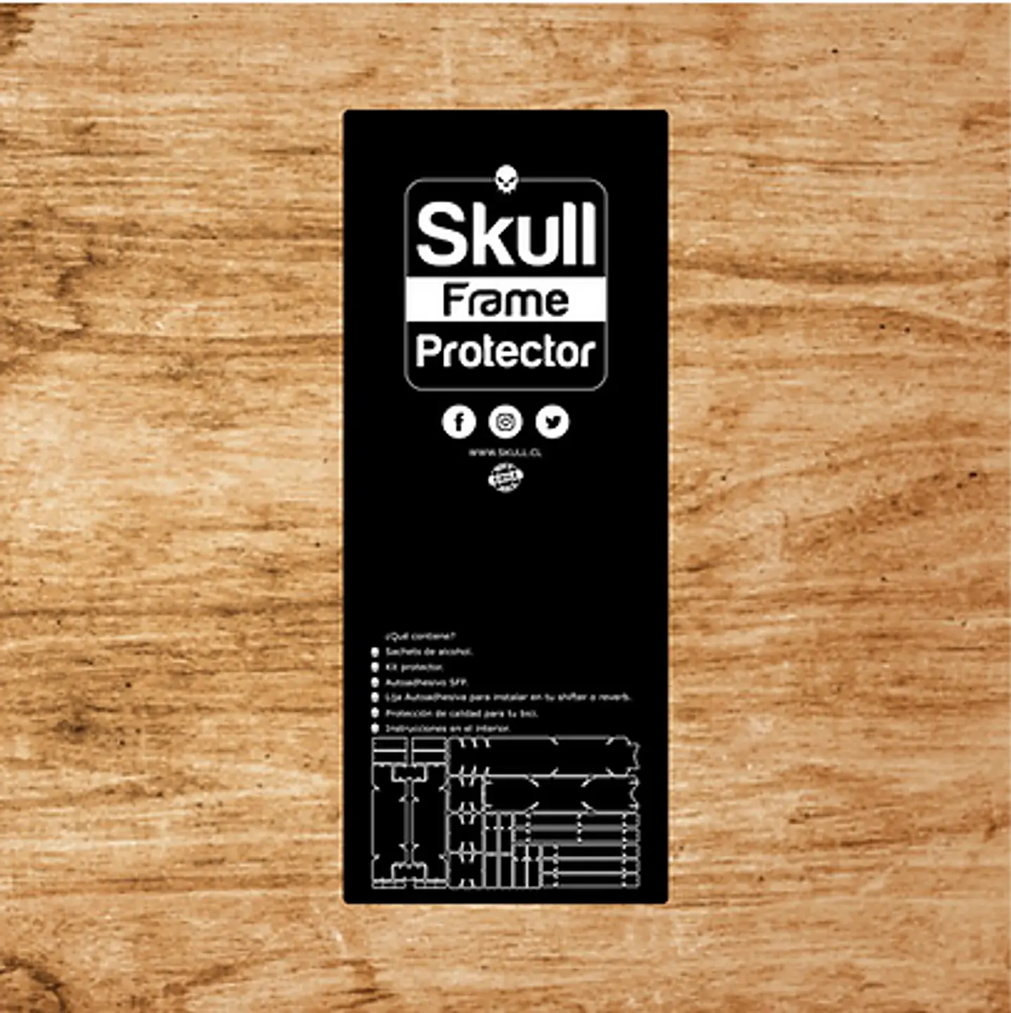Protector Transparente Cuadro Bicicleta Skull Frame 1