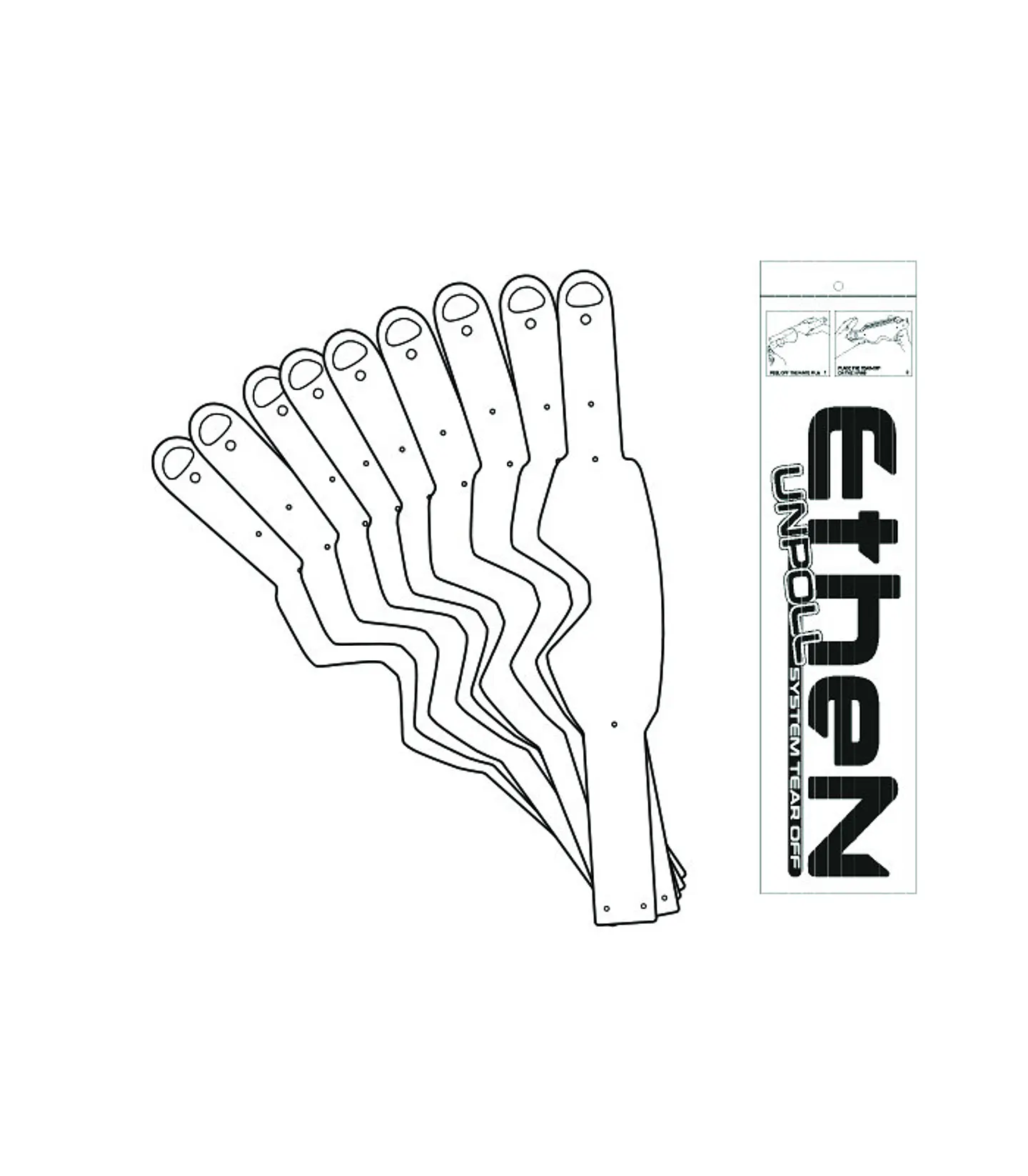 Tear Off EtheN 06 GP / EN / EVO — sin adaptador (10 uds) 1