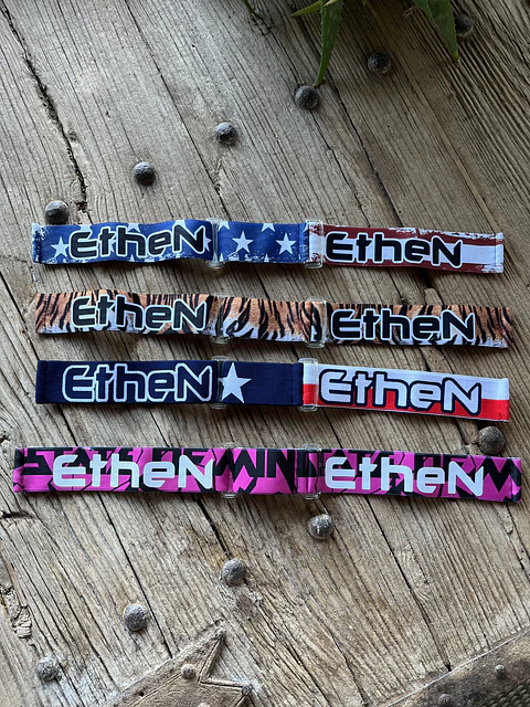 Elásticos Antiparras EtheN — Diseños 12 a 22