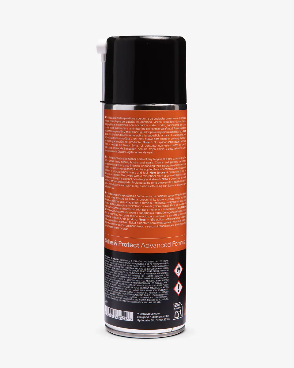 Abrillantador Grezzy+ Hydrofinish Formula 500 ml para Bicicleta 3