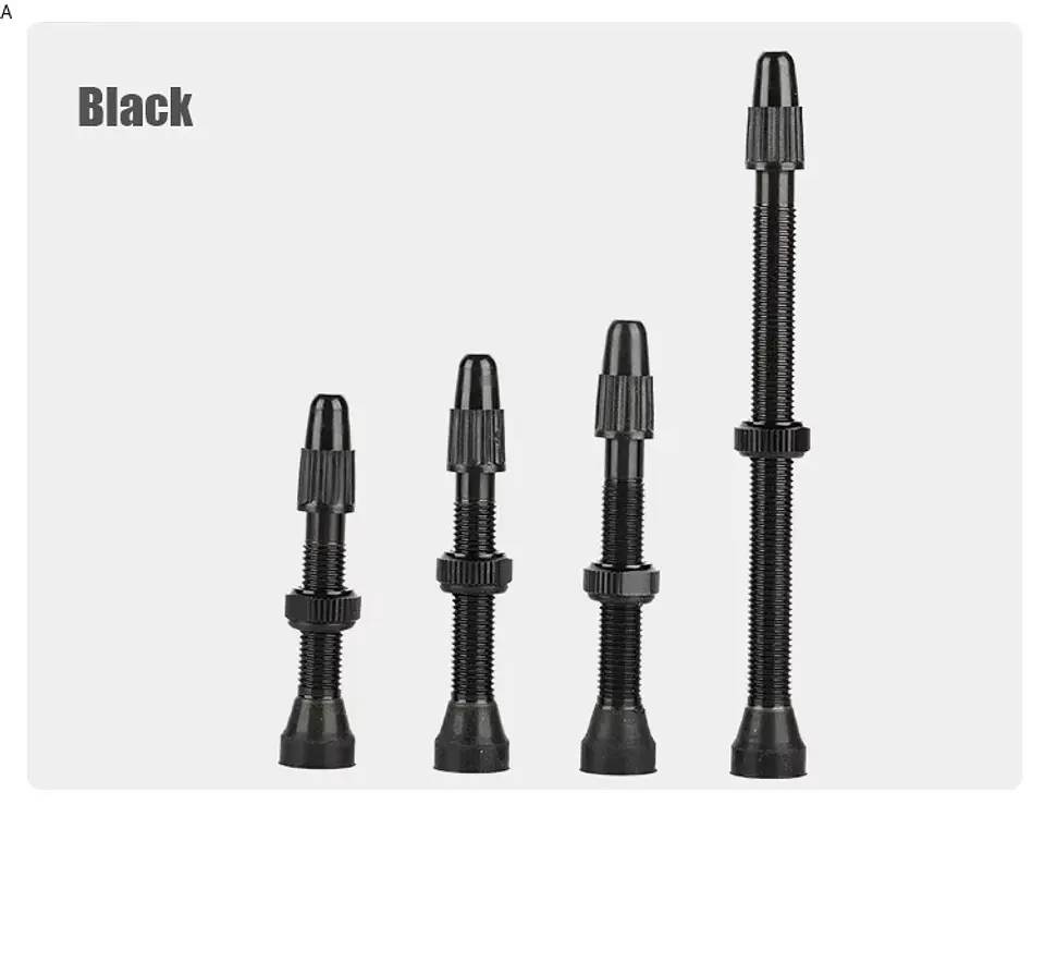 Válvula Tubeless 44 mm Negra de Aluminio 1