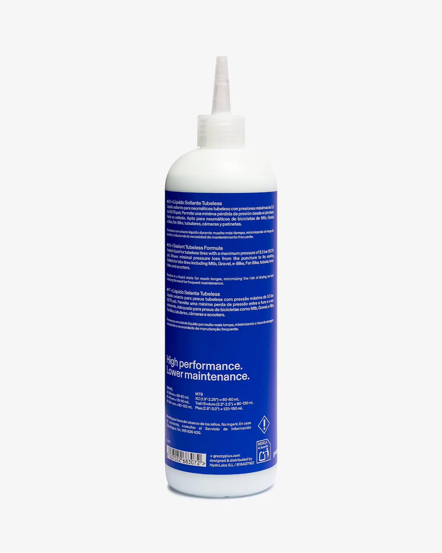 Líquido Sellante Tubular Grezzy+ Low Pressure 500 ml 4