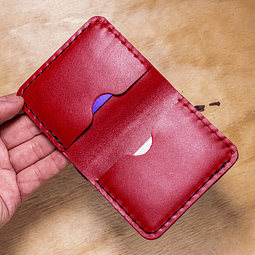 Billetera Cachudito negra y roja