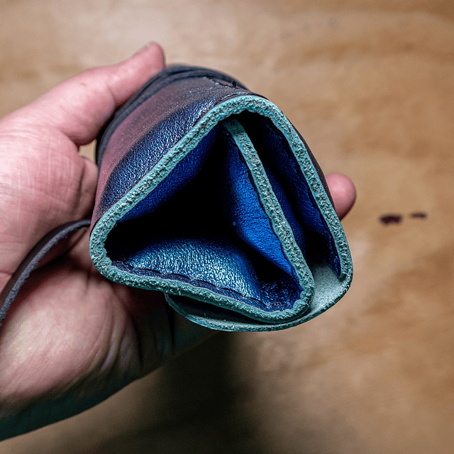 Estuche Águila menta-violeta tornasol