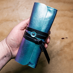 Estuche Águila menta-violeta tornasol