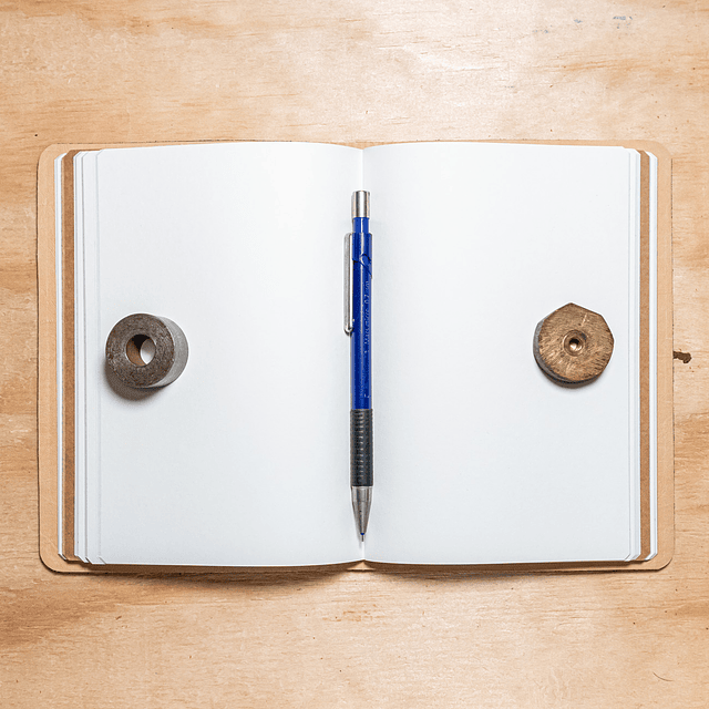 Libreta Semillero 120 hojas fijas azul relieve