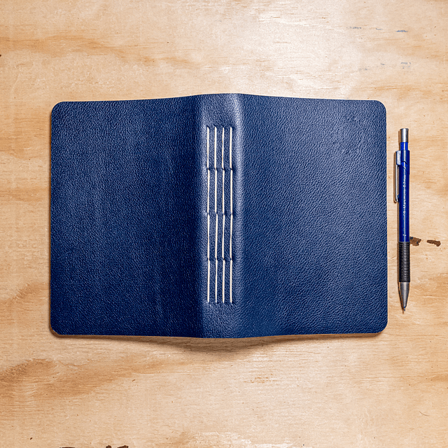 Libreta Semillero 120 hojas fijas azul relieve