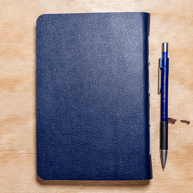 Libreta Semillero 120 hojas fijas azul relieve