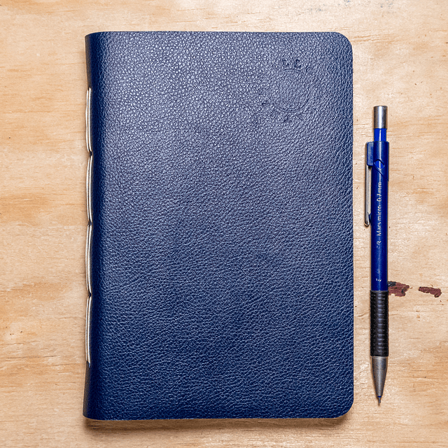 Libreta Semillero 120 hojas fijas azul relieve