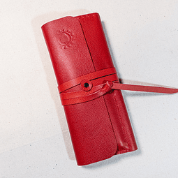 Estuche rojo para lápices