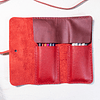 Estuche rojo para lápices