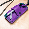 Estuche Pitío para lentes morado verde y negro