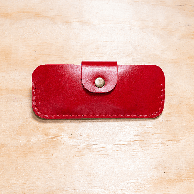 Estuche Pitío para lentes rojo y violeta