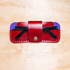 Estuche Pitío para lentes rojo y violeta