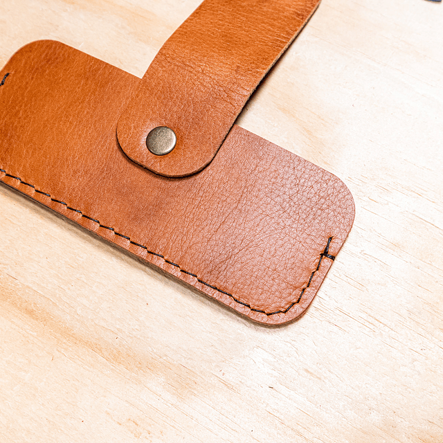 Estuche Pitío para lentes caramelo y café