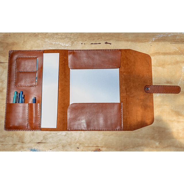 Portafolios Turcaza tamaño oficio caramelo