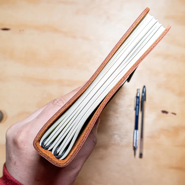 Libreta Algarrobo 120 hojas reemplazables A5 café agreste