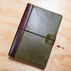 Libreta Algarrobo 120 hojas reemplazables A5 verde oliva y café agreste