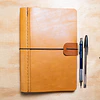 Libreta Algarrobo 120 hojas reemplazables A5 amarilla