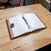 Libreta Algarrobo 120 hojas reemplazables A5 amarilla