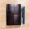 Libreta Laurel 120 hojas reemplazables A6 café agreste