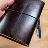 Libreta Laurel 120 hojas reemplazables A6 café agreste